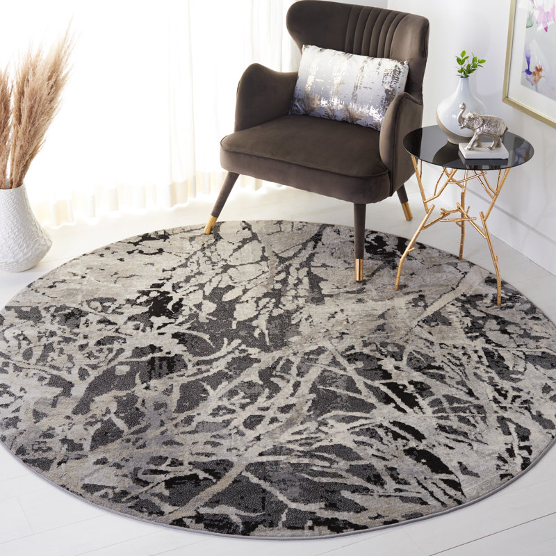 Tapis Jasper 100 Performance Abstract, Rond 6 pi 7 po
