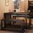 Dining Table Set For 4 With 2 Benches, Kitchen Table Set For 4-6 With Corner Protector-1500686556