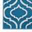 Tapis géométrique bleu / ivoire Kardinya-307564947