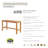 29.5 in. W Teak Shower Bench