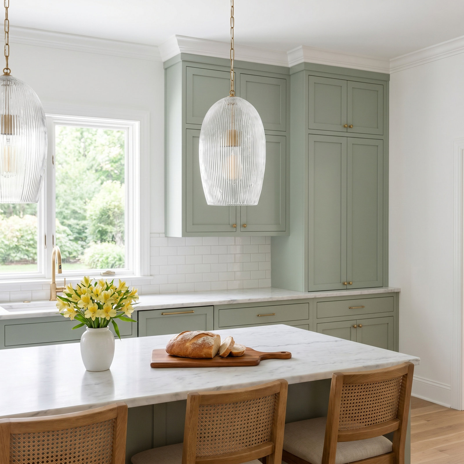 Serafina 11 Pendant, Burnished Brass