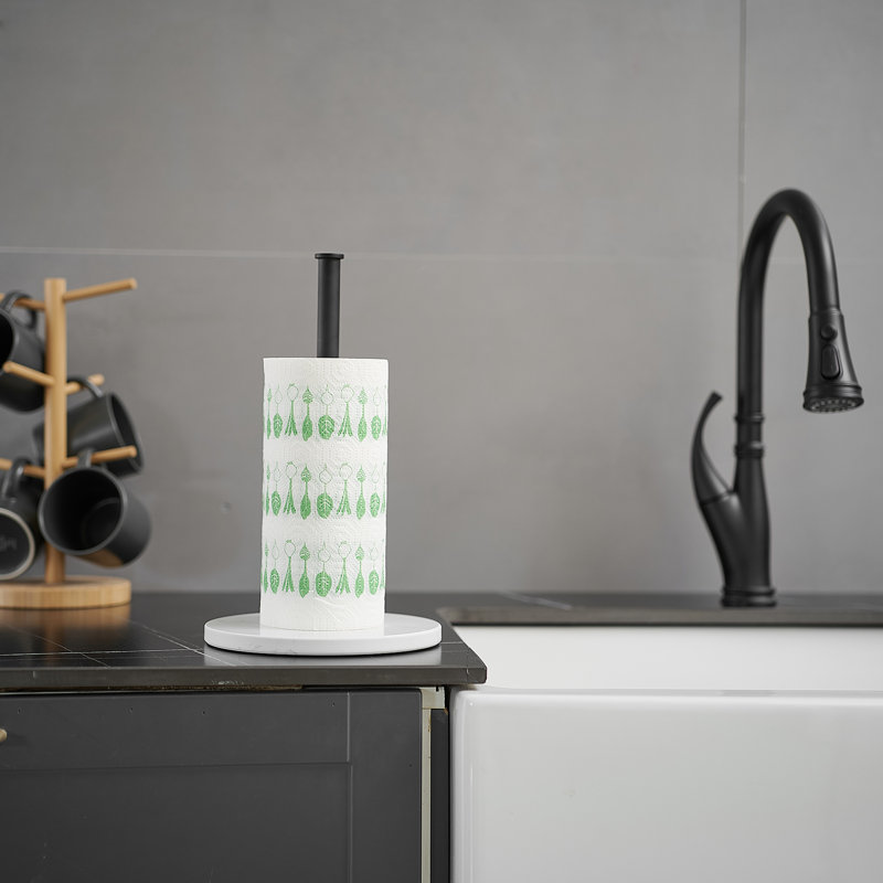 Porte-serviettes de table en acier inoxydable, Noir