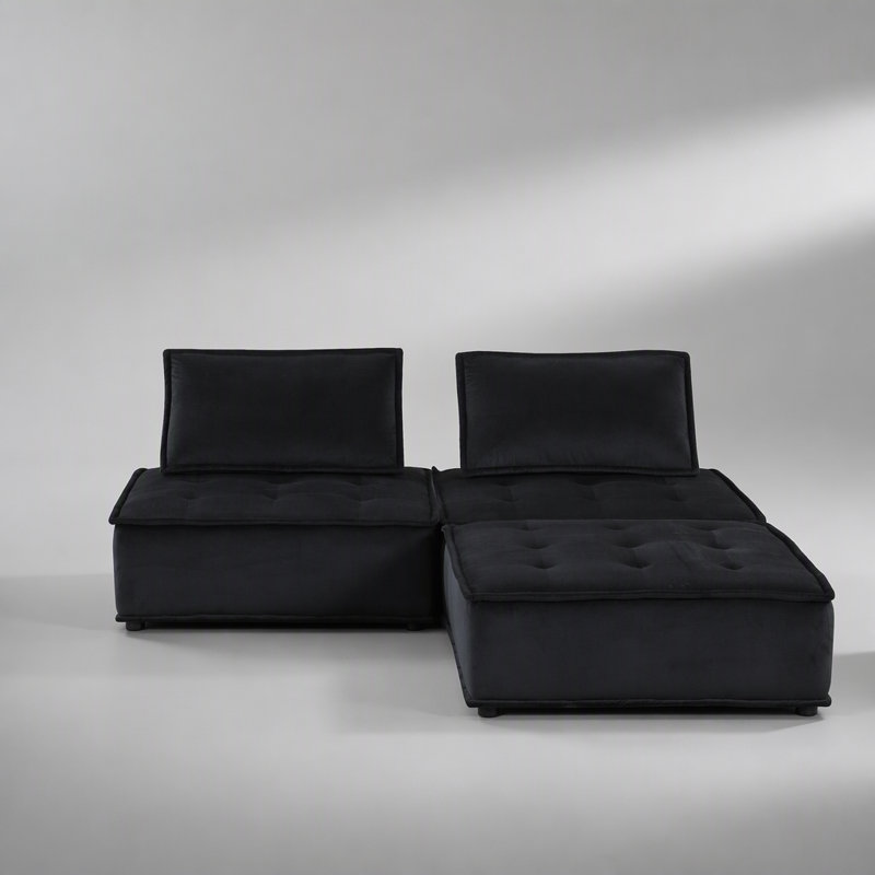 80 " Velvet Sectional