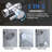 Dual Shower Head 2.5 GPM GPM-88670608