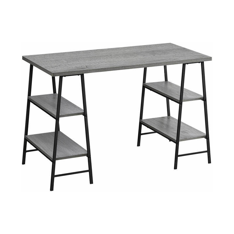 Bureau d'ordinateur, Gris / Noir