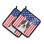 Cuisinier poignée de terrier et de boston pour les trésors caroline American Flag