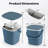 Arlmont & Co. 4 Gallon Portable Cooler Bar Table With Handle Bottle Opener & Lift Top Lid-2004814737-2004814736