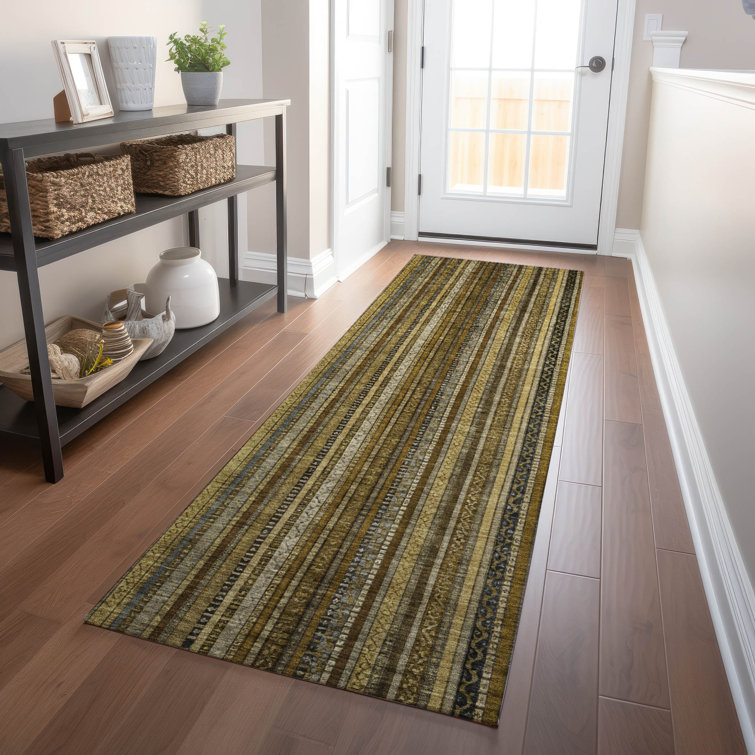 Machine Washable Indoor/Outdoor Claudian ACN1654 Brown Rug