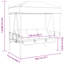 Banc de patio avec auvent en acier Arlmont & Co.-1500759372