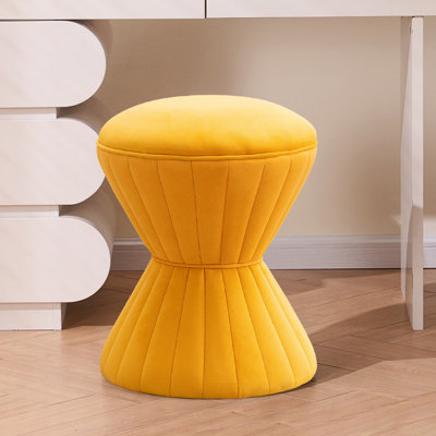 Tufted Upholstered Vanity Stool