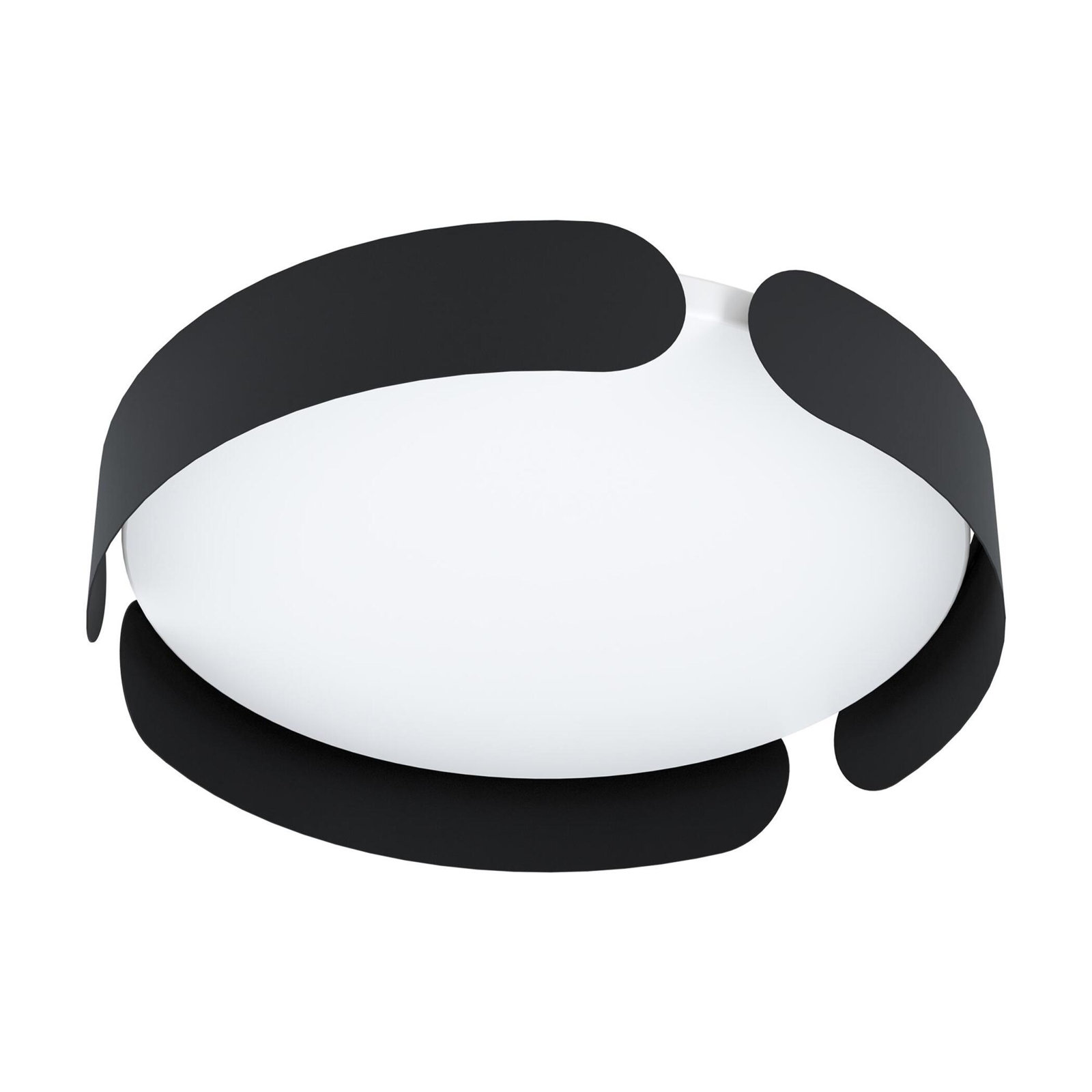Narjis Single Light Flush Mount, Black