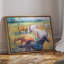 Art mural sur toile encadrée - Scène de prairie à cheval expressive avec mouvement dynamique et couleurs douces - 16 po x 24 po, 24 po x 36 po-1839578368-1839578374