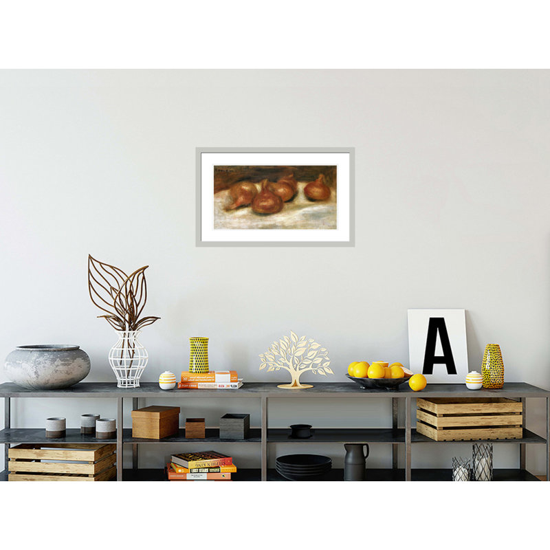 Nature morte aux oignonsPierre-Auguste Renoir - Impression giclée sur cadre, 18,44 po H x 29,5 po L