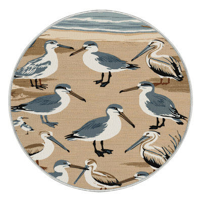  Tapis nautique lavable oiseaux de plage