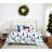 Winter Wonderland White/Blue Microfiber Reversible Quilt Set-478668975