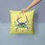Coussin intérieur/extérieur jaune crabe