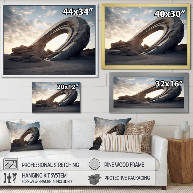 Art mural surréalisme surréalisme II, Cadre d'angle fermé noir, H 12 po x l 20 po x P 1 po
