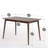 47 Inch Dining Table, Solid Wood Kitchen Table, Easy Assembly, Espresso