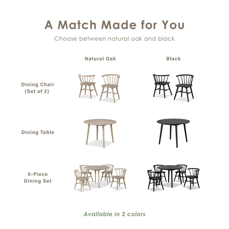 Chaises d'appoint Angela, Bois naturel