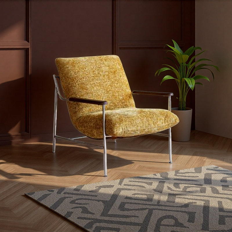 Modern Light Luxury Single Recliner Chair., Ginger