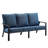 77'' Wide Straight Aluminum Patio Sofa with Cushions-1941287319
