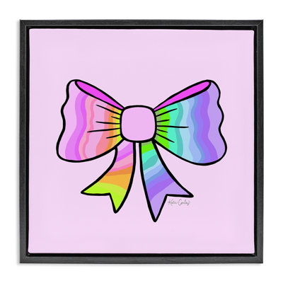 Cadre flottant pastel arc-en-ciel dégradé, design par Katie Conley