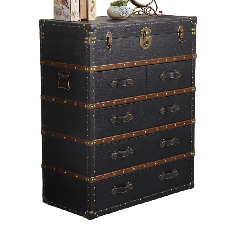Syeisha 31.49'' Sideboard, Black/Brown