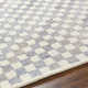 Mariner Checkered Handmade Tufted Wool/Recycled P.E.T. Area Rug in Blue/Gray/Beige