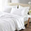 Ensemble de draps en satin blanc de luxe pour lit simple (4 pièces) - Infroissable, doux pour la peau et les cheveux, convient aux matelas de 40 cm d'épaisseur, comprend un drap plat et des taies d'oreiller. Dompte les frisottis pour un sommeil réparateur et paisible.