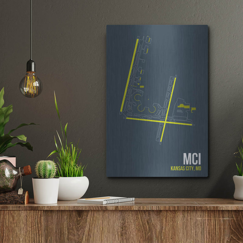 "MCI" par O8, à gauche, H 16 po x l 12 po