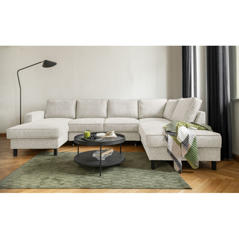 Molly Corner Sofa Bed U-Shape, Right Hand Facing, Beige