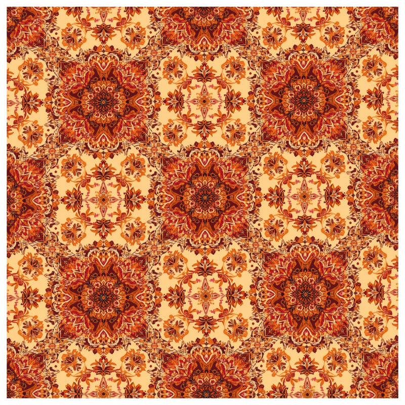 Tapisserie murale ornée de mandala floral - décoration murale mandala, 104in H x88 with 4 Grommets