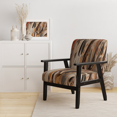 Fauteuil rembourré Terracotta Bliss Texture Abstract VI