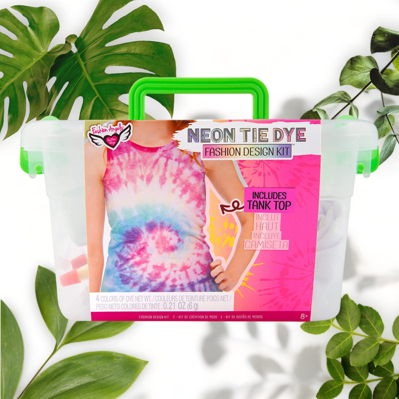 Neon Splash Tie Dye Kit with Tank Top and Supplies