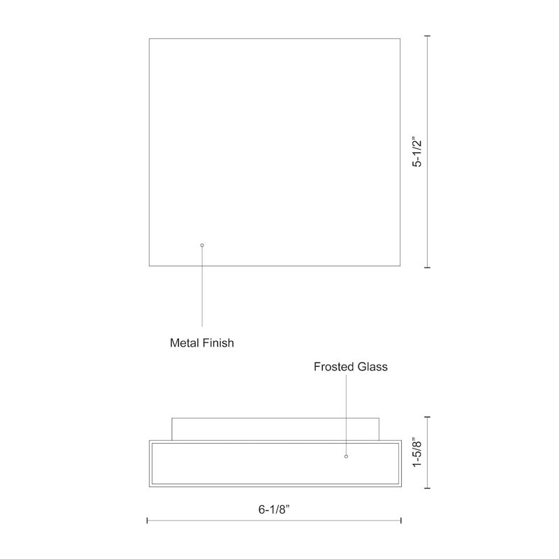 White Aluminum Dimmable Direct Wired Wall Sconce