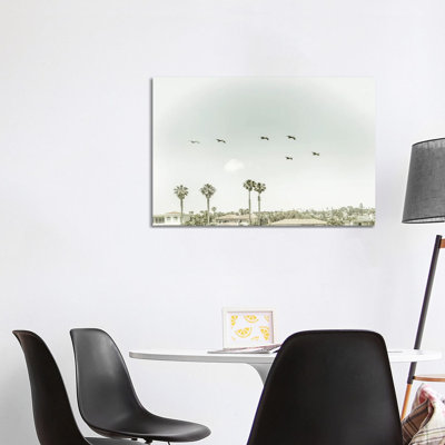 Above The Rooftops Of San Diego | Vintage by Melanie Viola - Wrapped Canvas Print