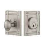 Nostalgic Warehouse Mission Plate Single Cylinder Deadbolt