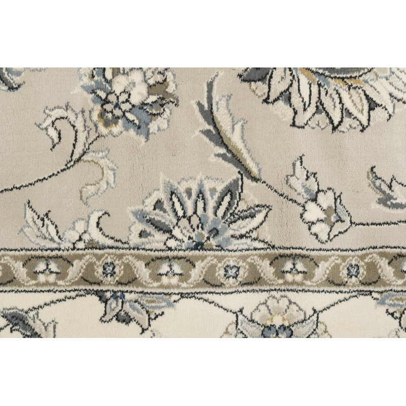 Tapis gris doux / crème Attell, Tapis de couloir 2 pi 2 po x 11 pi