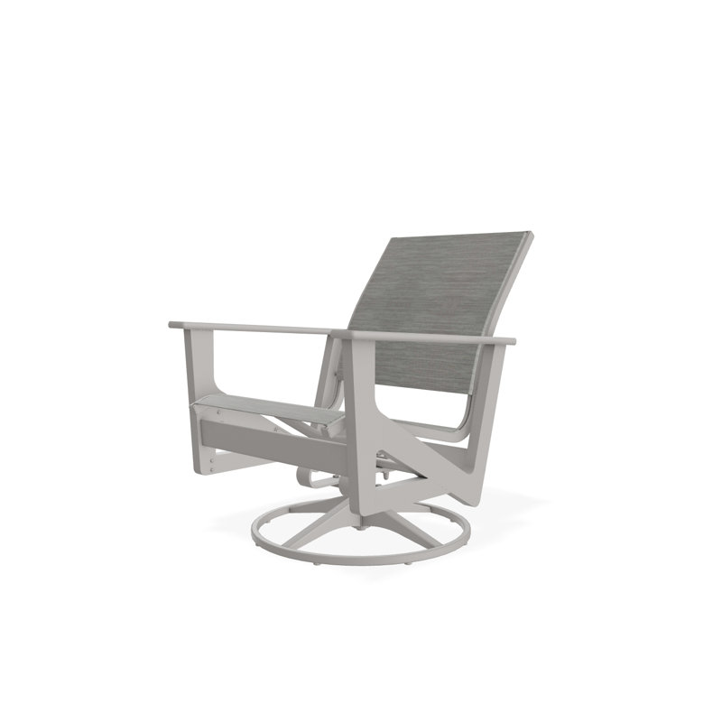 Wexler Outdoor Swivel Lounge Chair, Deacon, Warm Gray