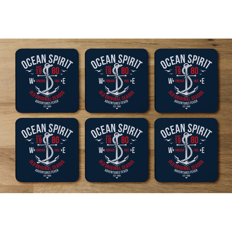 Square 6 Piece Coaster Set