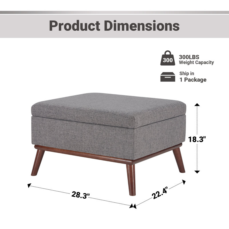  80'' Wide Sofa-And-Chaise Sectional Set With Ottoman Tufted Upholstered Living Room Set, Gray Linen