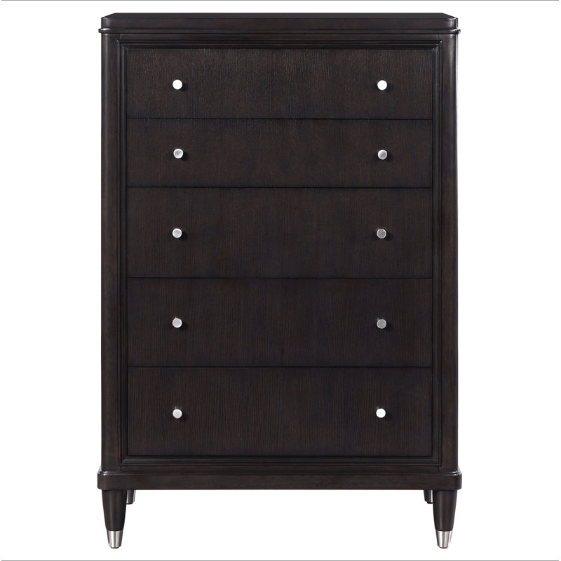 Commode 5 tiroirs Brun Niguel