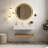 36" Wall-Mounted Floating Bathroom Vanity With Rectangular Integrated Basin