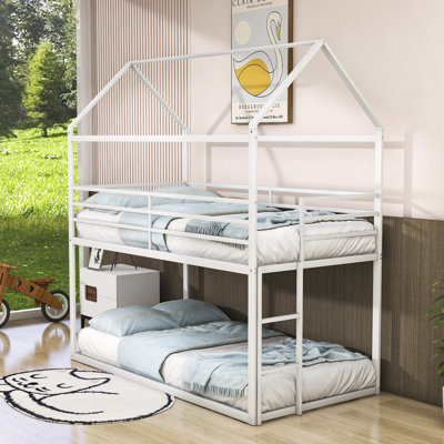 Twin Over Twin Metal House Bunk Beds -  Harper Orchard, 1A706078FEC44DAD99DCC598147D84D8