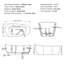 Baignoire de trempage autoportante 71 "X 33,46"