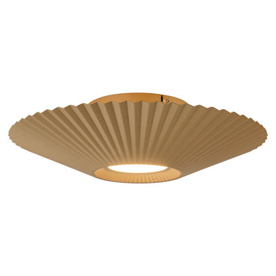 Lievens 18-in Gold Dimmable LED Semi-Flush Mount
