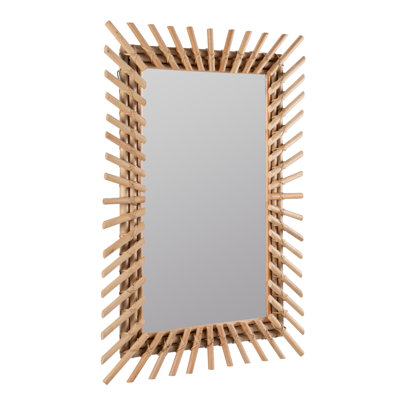 Benjamin Rectangle Rattan Mirror