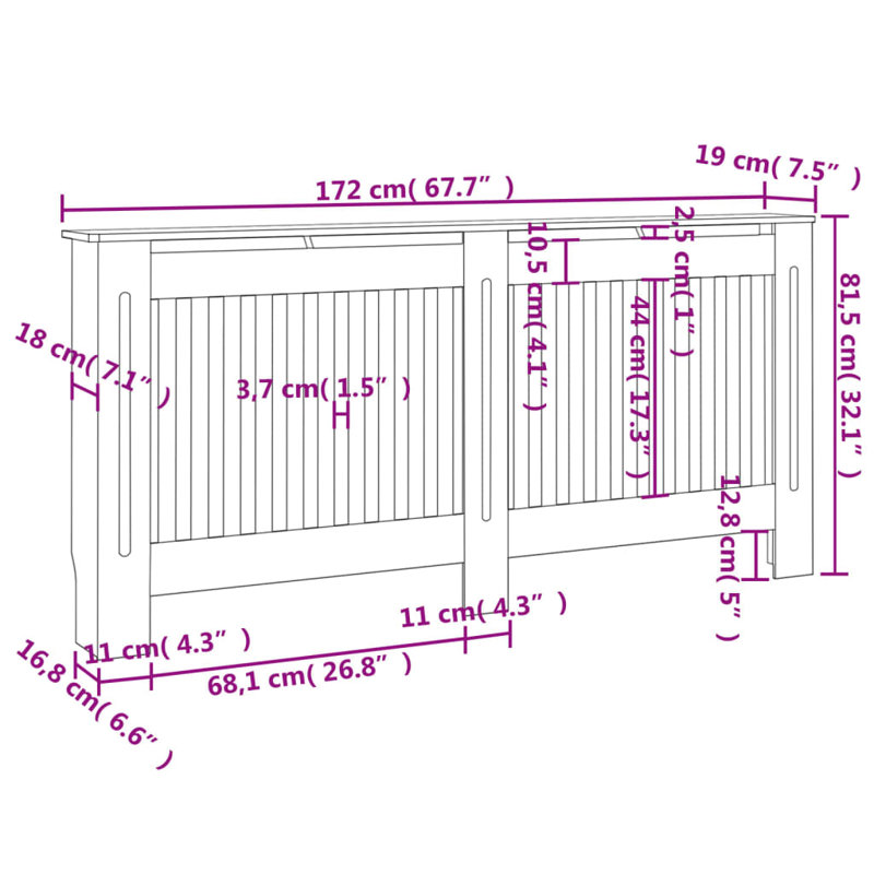 Veronica Extra Large Radiator Cover