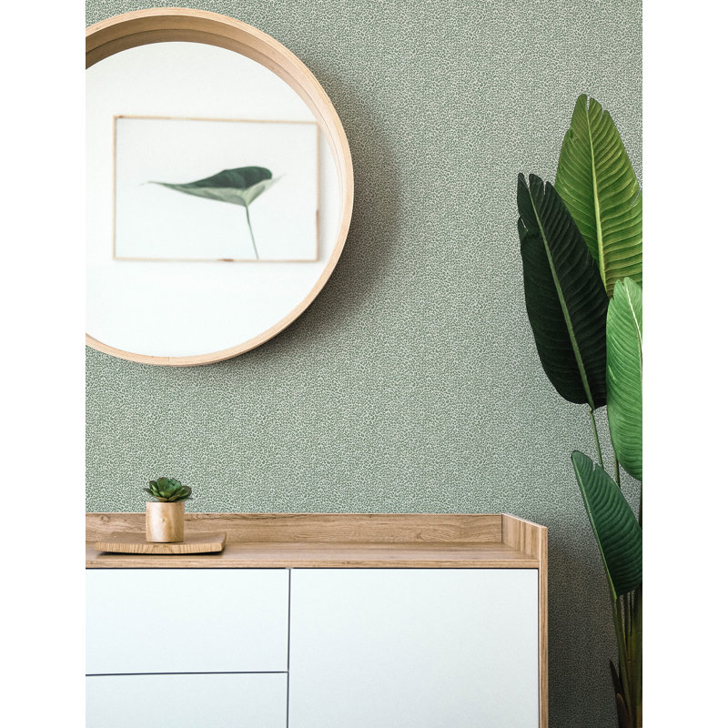 Soul Indigo Animal Print Wallpaper, Green