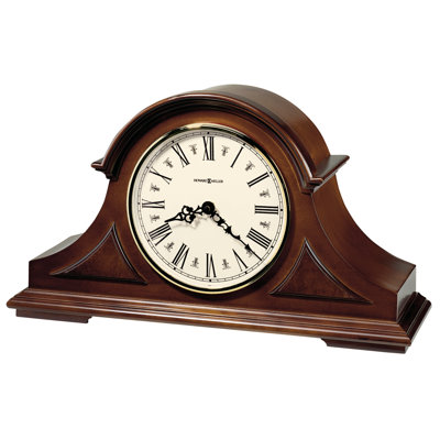 Burton II Traditional Analog Solid Wood Quartz movement / Crystal Tabletop Clock